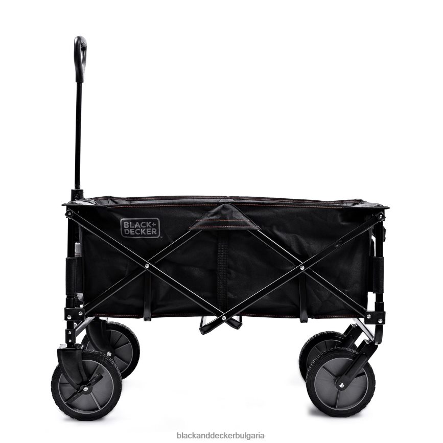 дом и начин на живот бг BLACK+DECKER сгъваема количка за съхранение сгъваема помощна количка издържа до 176 lbs. черен V8R6ZD131