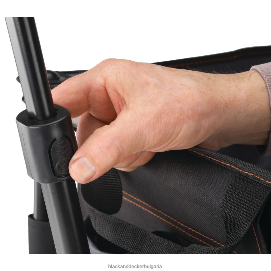 дом и начин на живот бг BLACK+DECKER сгъваема количка за съхранение сгъваема помощна количка издържа до 176 lbs. черен V8R6ZD131