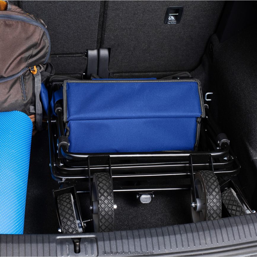 дом и начин на живот бг BLACK+DECKER сгъваема количка за съхранение сгъваема помощна количка издържа до 176 lbs. син V8R6ZD132