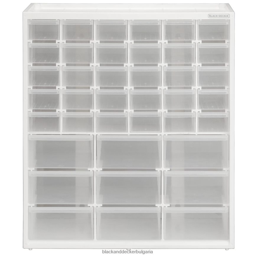 дом и начин на живот бг BLACK+DECKER организатор за съхранение голям и малък 39 чекмеджета модулна система за съхранение V8R6ZD122