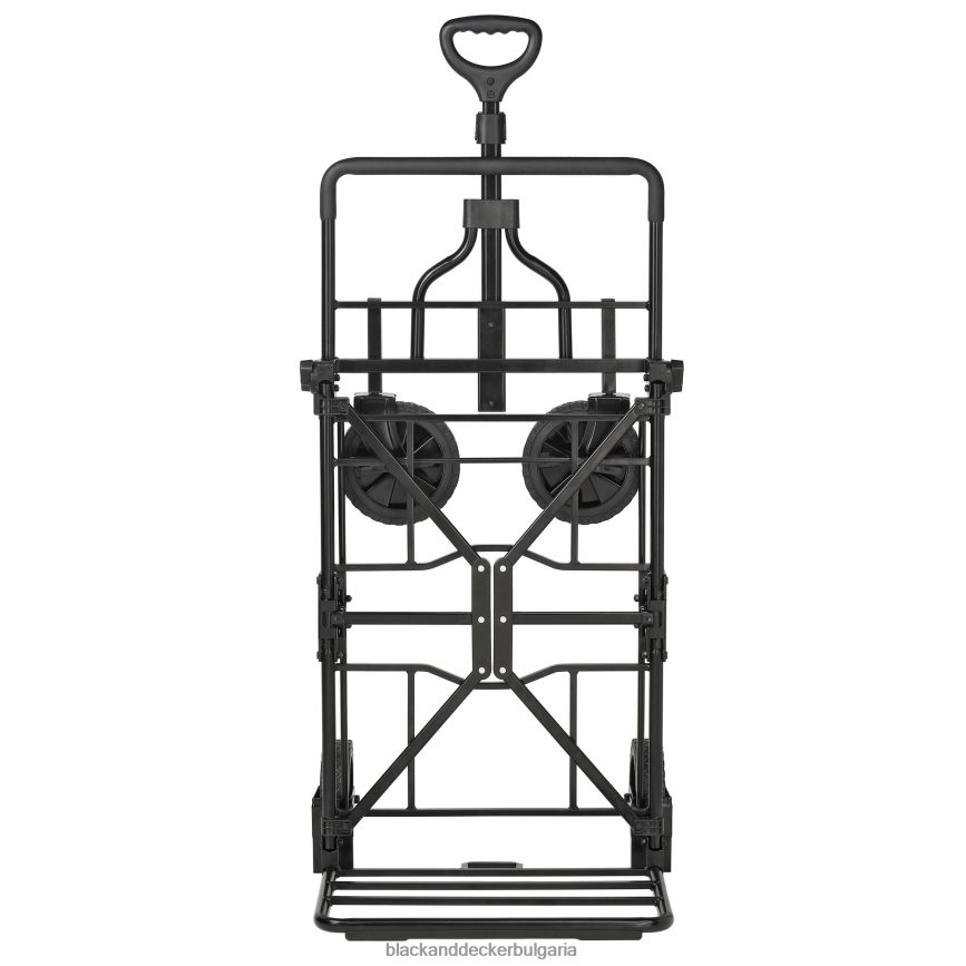 дом и начин на живот бг BLACK+DECKER 3 в 1 сгъваема количка за съхранение универсален ръчен камион издържа до 150 lbs. черен V8R6ZD133