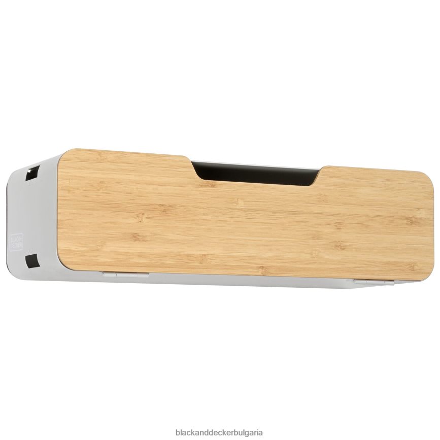 дом и начин на живот бг BLACK+DECKER бяла висяща/магнитна стелажна система-рафт с врата V8R6ZD126