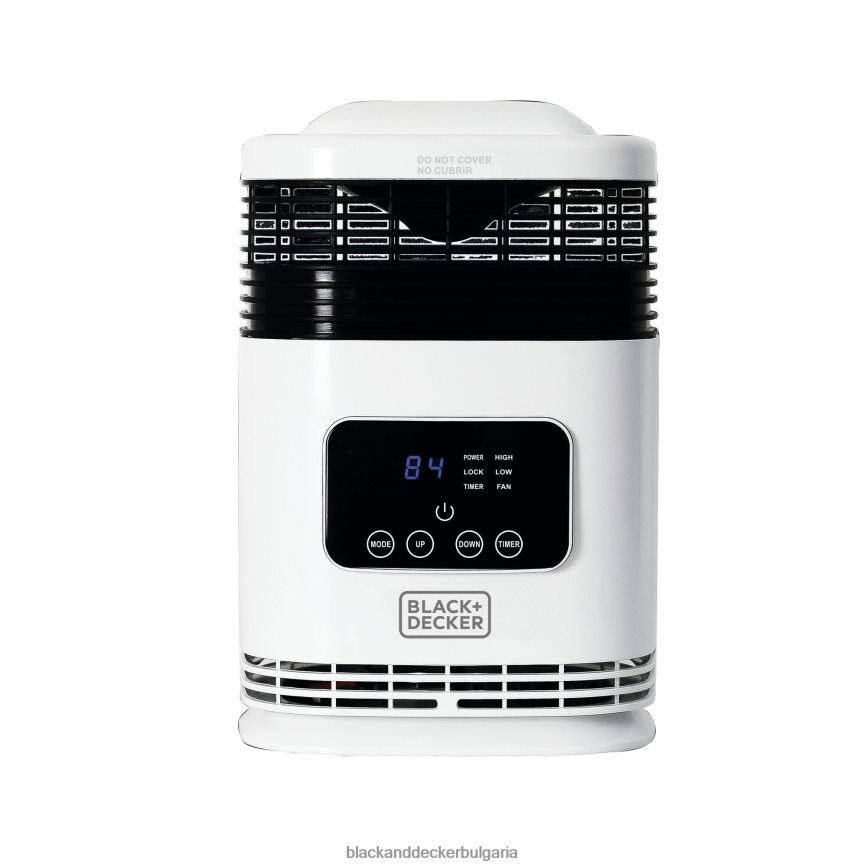 дом и начин на живот бг BLACK+DECKER нагревател за пространство 1500w безпламъчен преносим нагревател с 12-часов таймер V8R6ZD178
