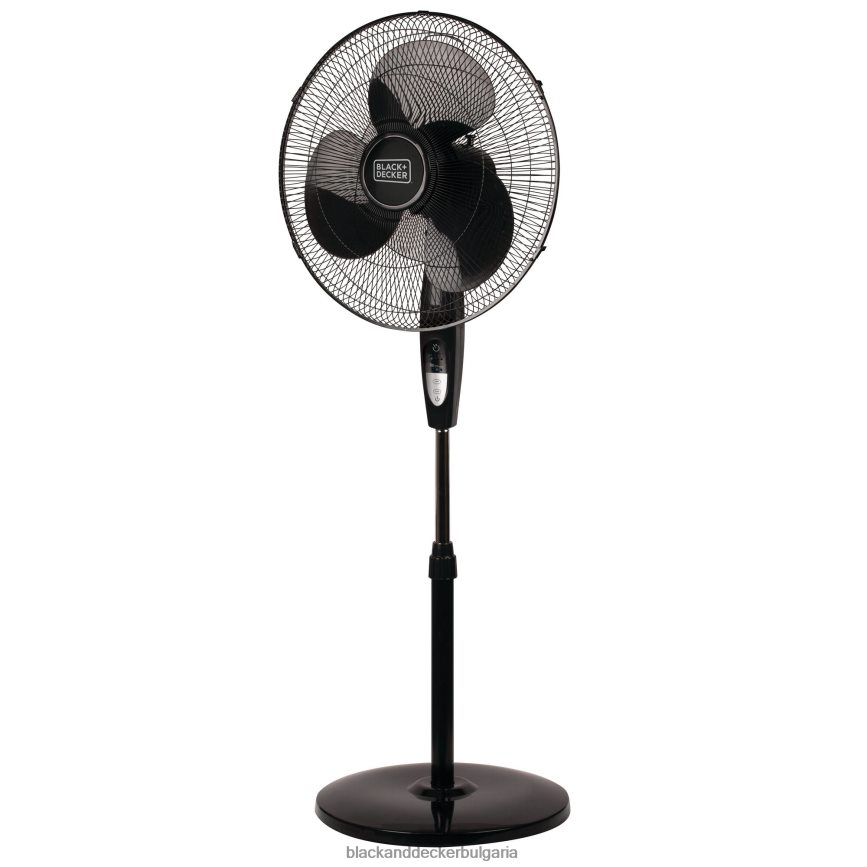 дом и начин на живот бг BLACK+DECKER 18 инча стойка вентилатор - дистанционна кръгла основа V8R6ZD173