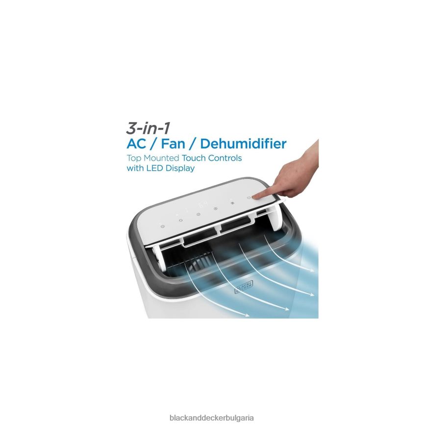 дом и начин на живот бг BLACK+DECKER преносим климатик с дистанционно управление follow me V8R6ZD207
