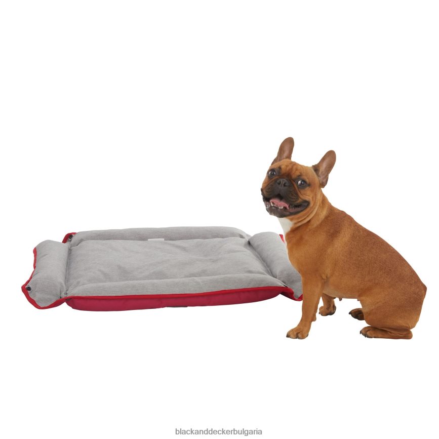 дом и начин на живот бг BLACK+DECKER четиристранно легло за големи кучета 28x24x3 в червено V8R6ZD233