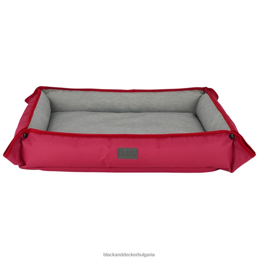 дом и начин на живот бг BLACK+DECKER четиристранно легло за големи кучета 28x24x3 в червено V8R6ZD233