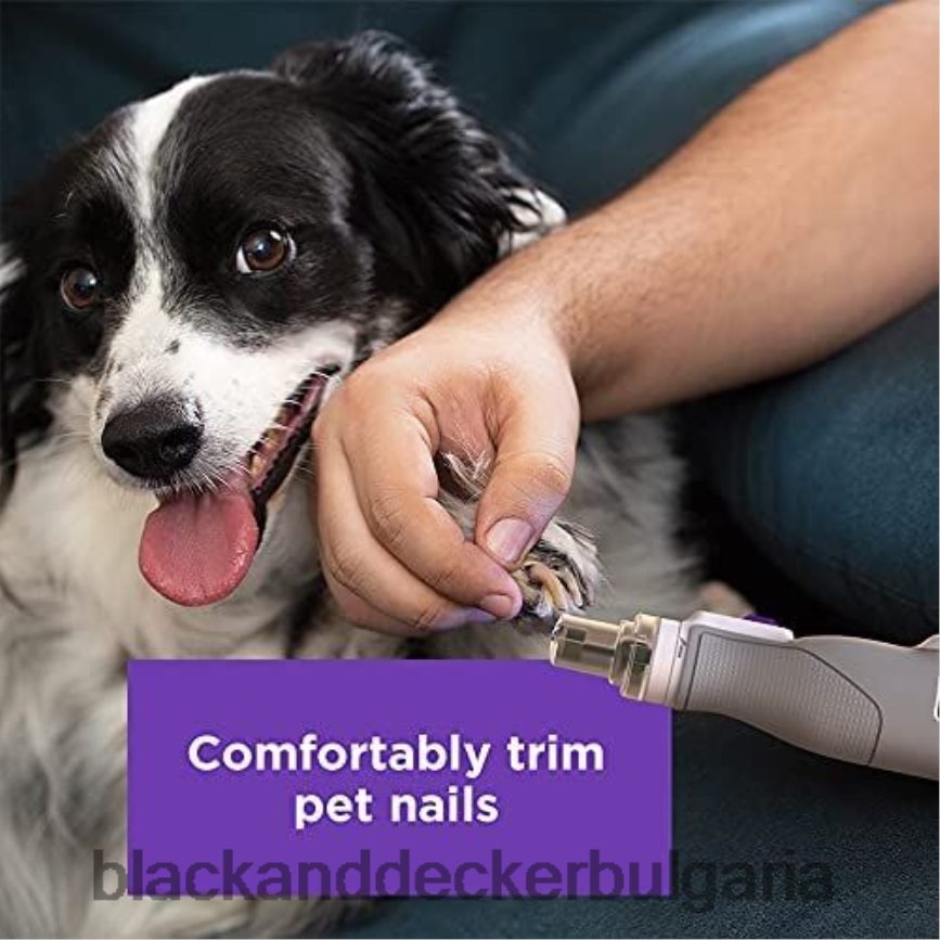 дом и начин на живот бг BLACK+DECKER 8v max въртящ се инструмент тример за нокти за домашни любимци V8R6ZD225