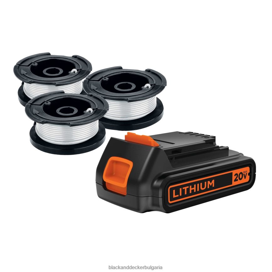 инструменти бг BLACK+DECKER 20v max батерия с afs-100 3 пакета шпула 2.0-ah V8R6ZD737