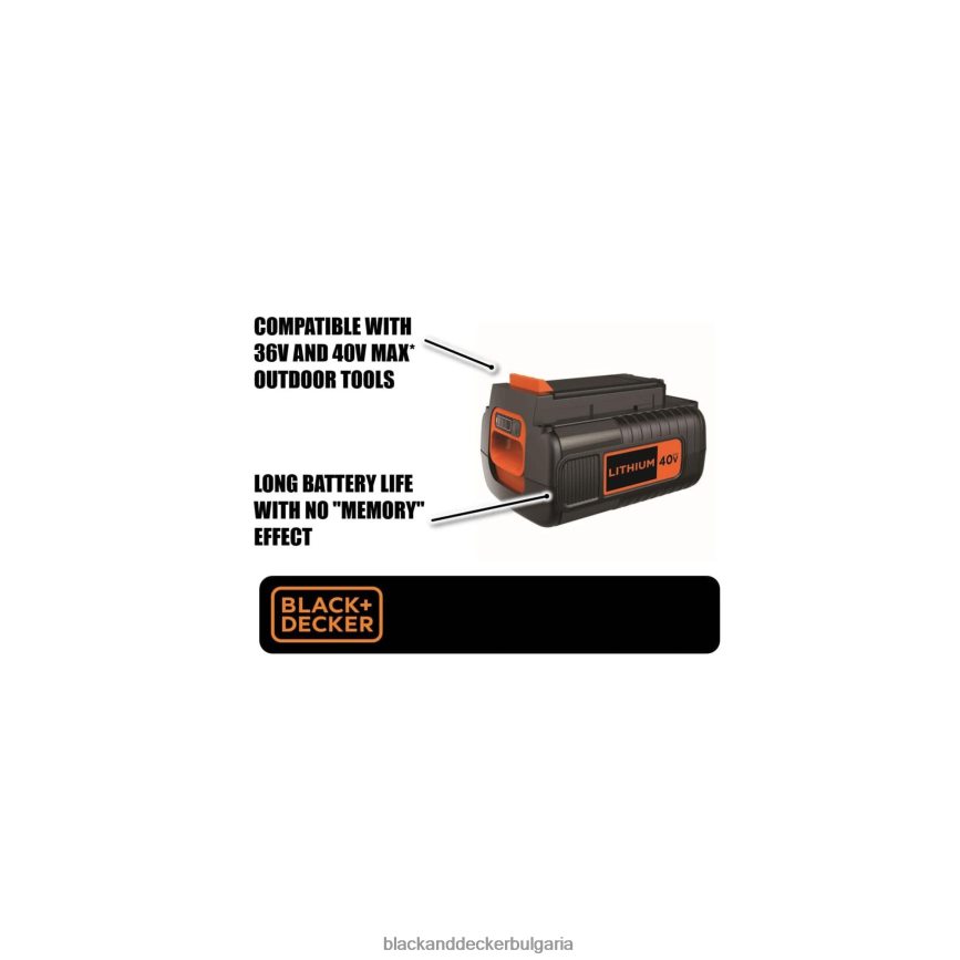 инструменти бг BLACK+DECKER 40v max батерия 1.5-ah V8R6ZD727
