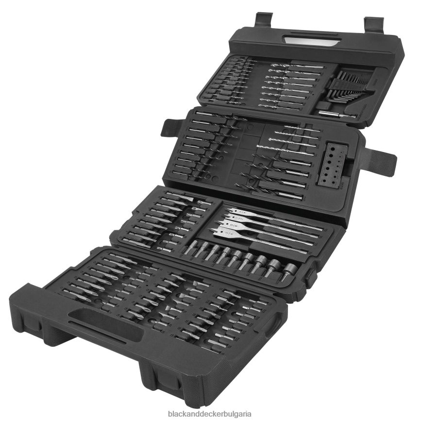 инструменти бг BLACK+DECKER комплект винтоверт/свредла 129 части V8R6ZD576