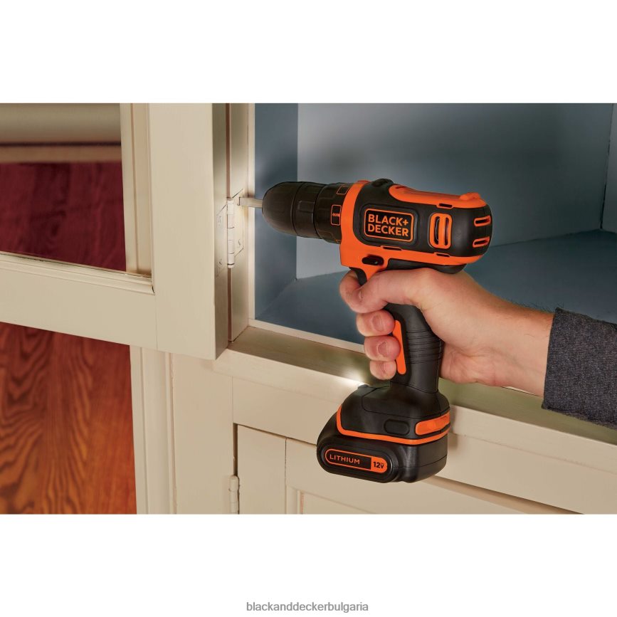 инструменти бг BLACK+DECKER 12v max бормашина и комплект инструменти за дома от 60 части V8R6ZD554