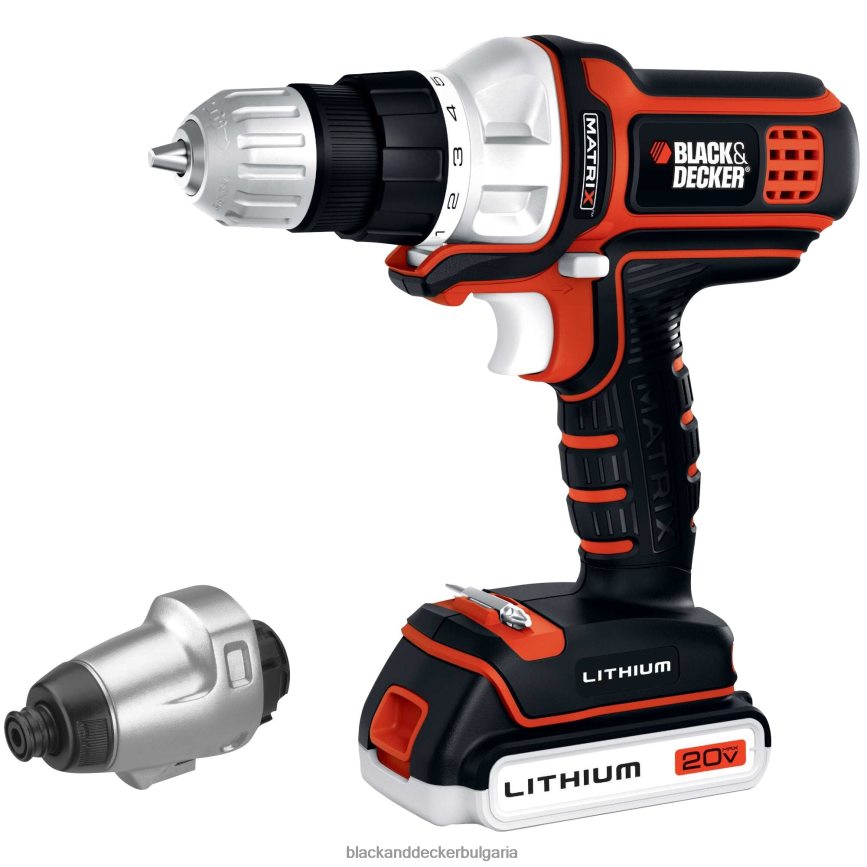 инструменти бг BLACK+DECKER Комбиниран комплект 20v матрична акумулаторна бормашина с 2 инструмента V8R6ZD523
