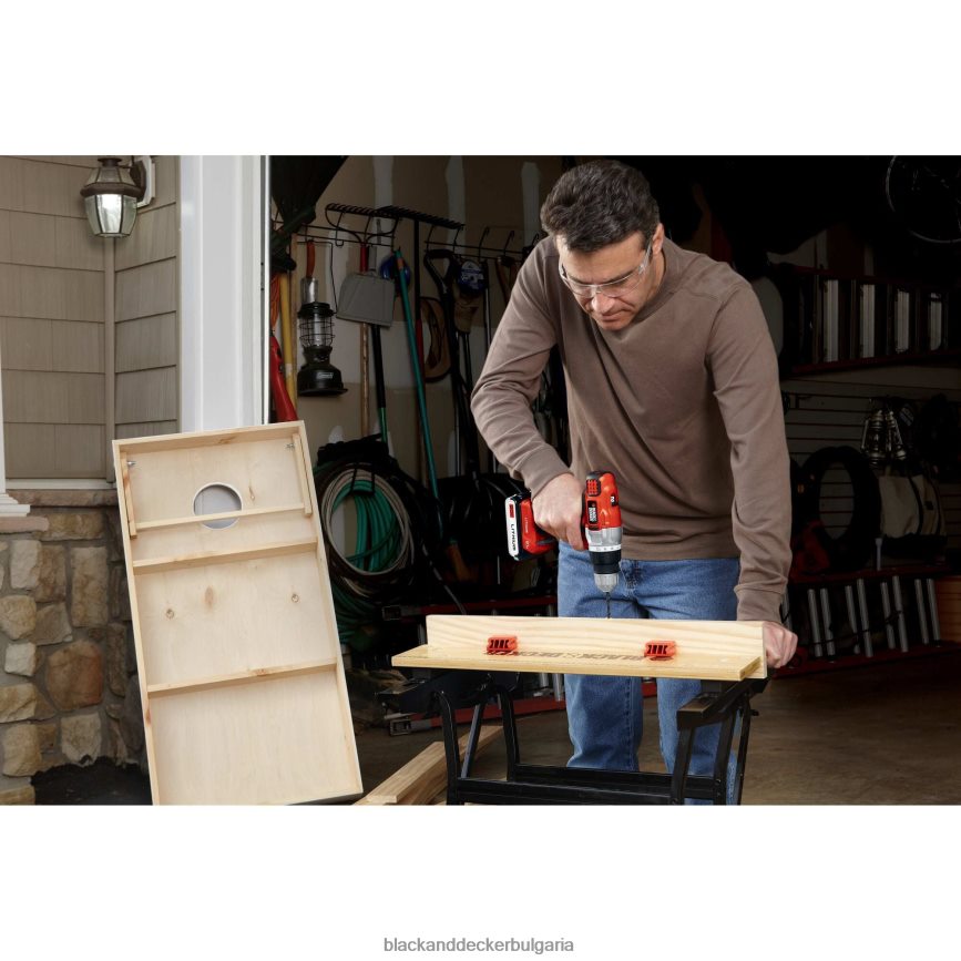 инструменти бг BLACK+DECKER 20v литиева 2-скоростна бормашина/винтоверт с чанта за съхранение бързо зарядно устройство V8R6ZD591