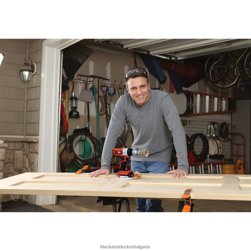 инструменти бг BLACK+DECKER 20v литиева 2-скоростна бормашина/винтоверт с чанта за съхранение бързо зарядно устройство V8R6ZD591