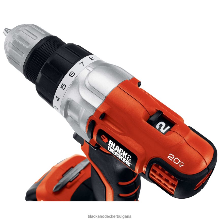 инструменти бг BLACK+DECKER 20v литиева 2-скоростна бормашина/винтоверт с чанта за съхранение бързо зарядно устройство V8R6ZD591