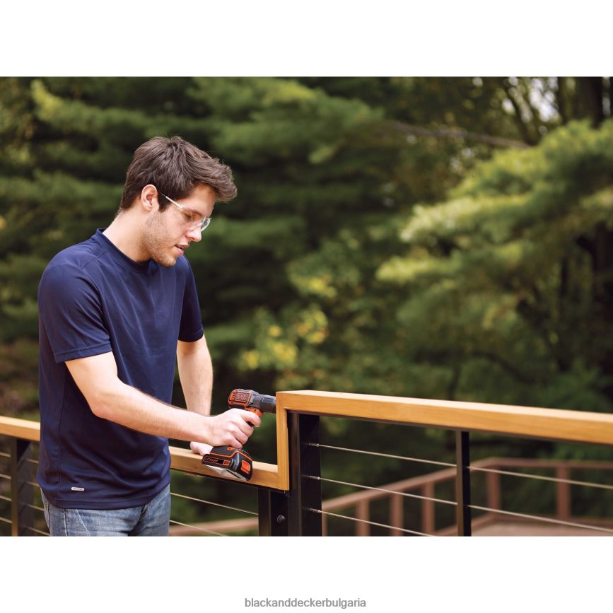 инструменти бг BLACK+DECKER 20v макс захранване 3/8 инча безжична бормашина/винтоверт с комплект за автоматично разпознаване V8R6ZD590