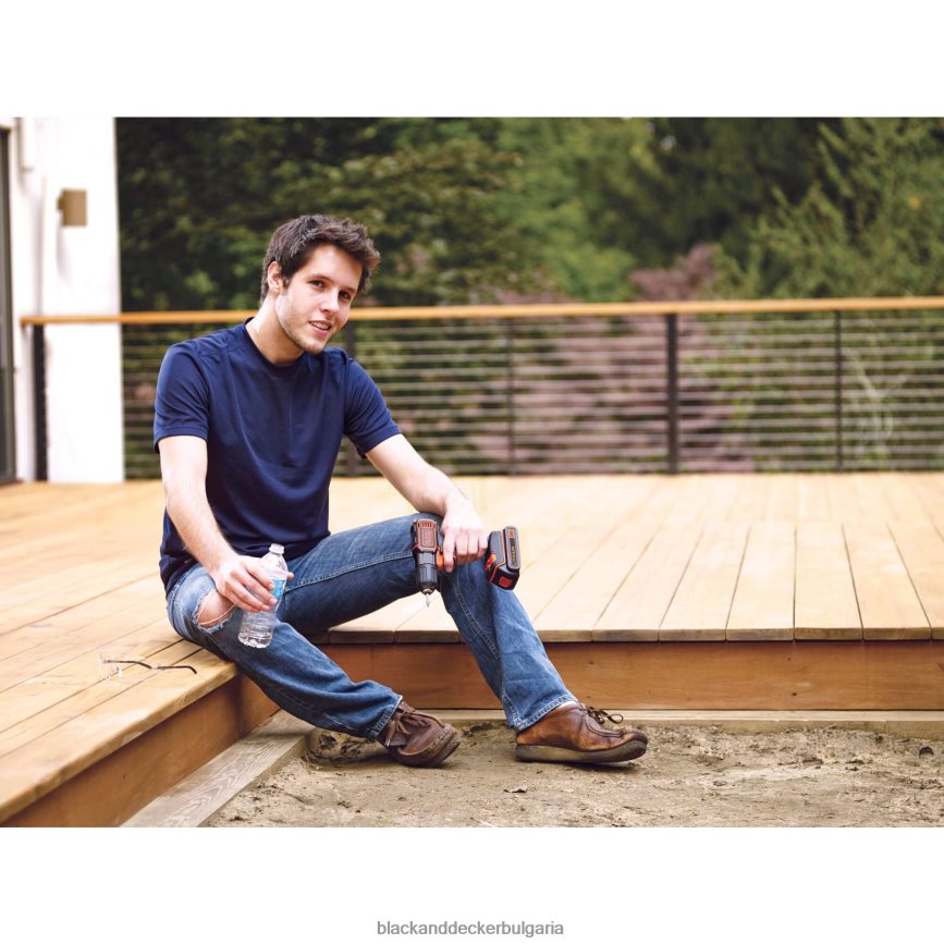 инструменти бг BLACK+DECKER 20v макс захранване 3/8 инча безжична бормашина/винтоверт с комплект за автоматично разпознаване V8R6ZD590