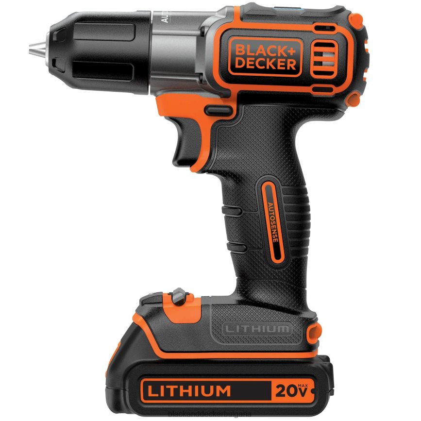 инструменти бг BLACK+DECKER 20v макс захранване 3/8 инча безжична бормашина/винтоверт с комплект за автоматично разпознаване V8R6ZD590