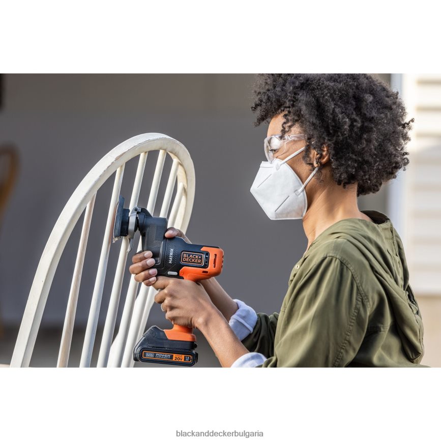 инструменти бг BLACK+DECKER Комбиниран комплект електрически инструменти с матрична бормашина 20v Комплект от 6 инструмента Комплект безжични инструменти V8R6ZD527