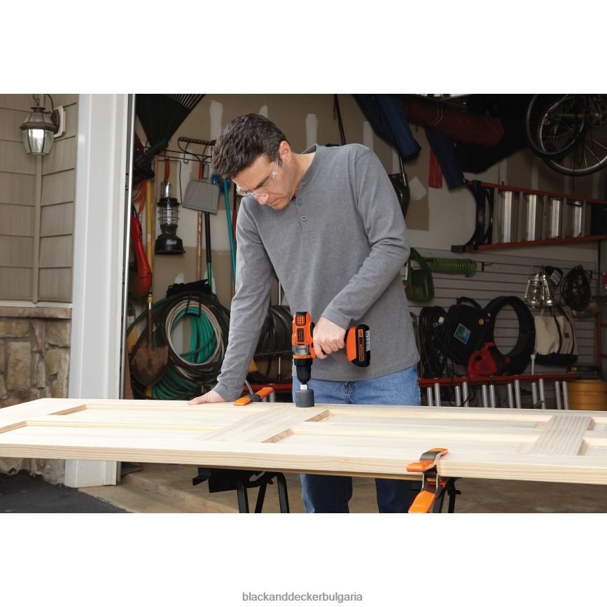 инструменти бг BLACK+DECKER 20v максимална безжична бормашина/винтоверт с променлива скорост V8R6ZD536