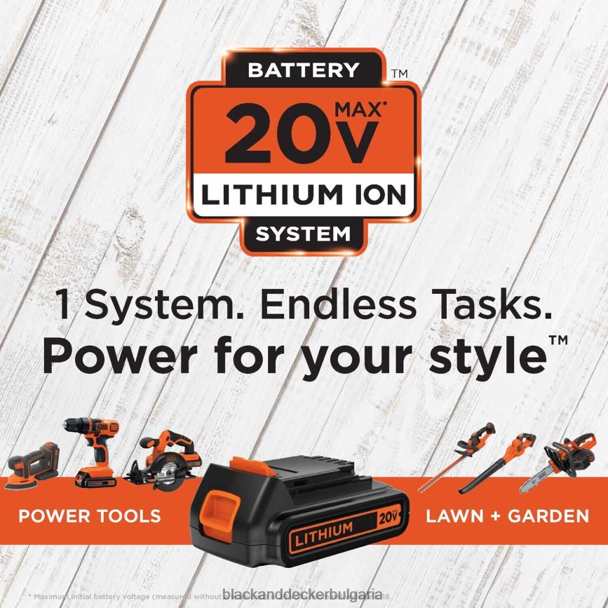 инструменти бг BLACK+DECKER 20v макс. акумулаторна бормашина и комбиниран електроинструмент с ударна винтоверт с батерия и зарядно устройство V8R6ZD540