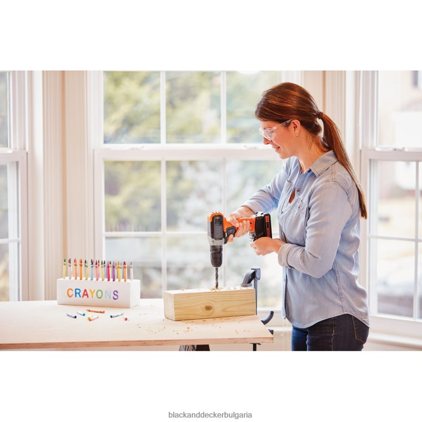 инструменти бг BLACK+DECKER 20v max ударна бормашина 2 комплекта V8R6ZD542