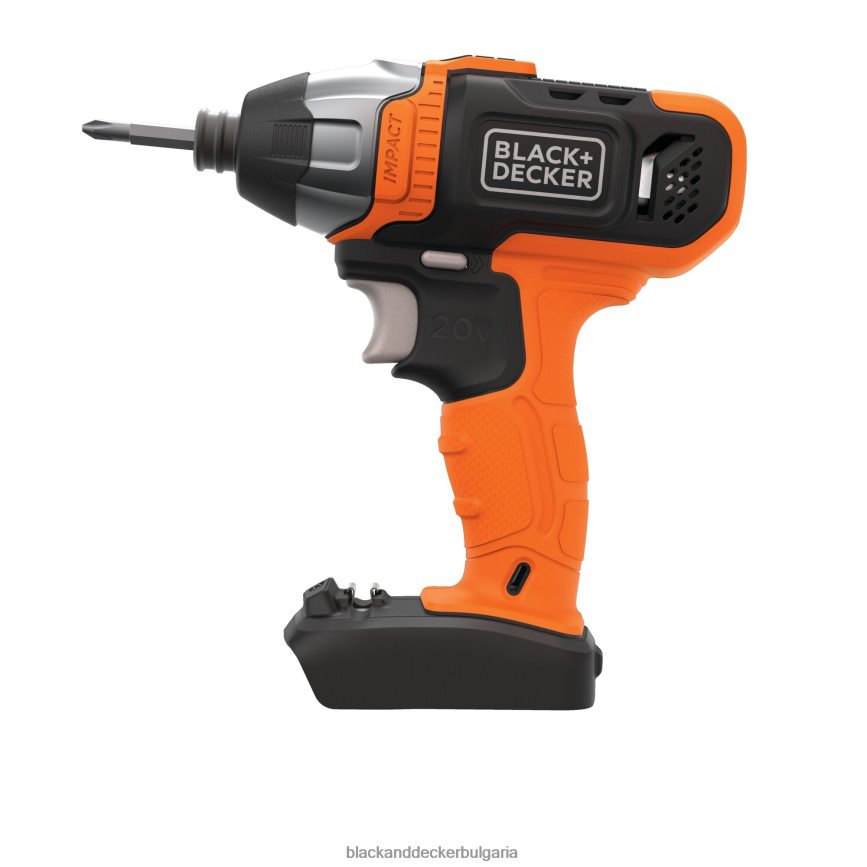 инструменти бг BLACK+DECKER 20v max ударна бормашина 2 комплекта V8R6ZD542
