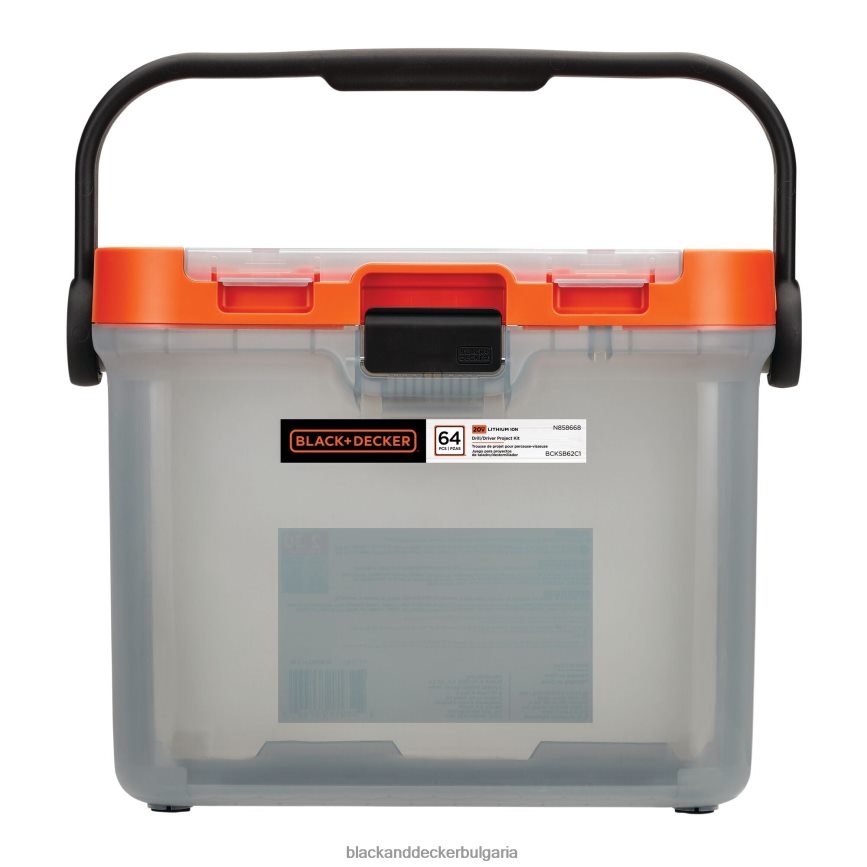 инструменти бг BLACK+DECKER Бормашина 20v max с домашен комплект инструменти 66 части V8R6ZD550