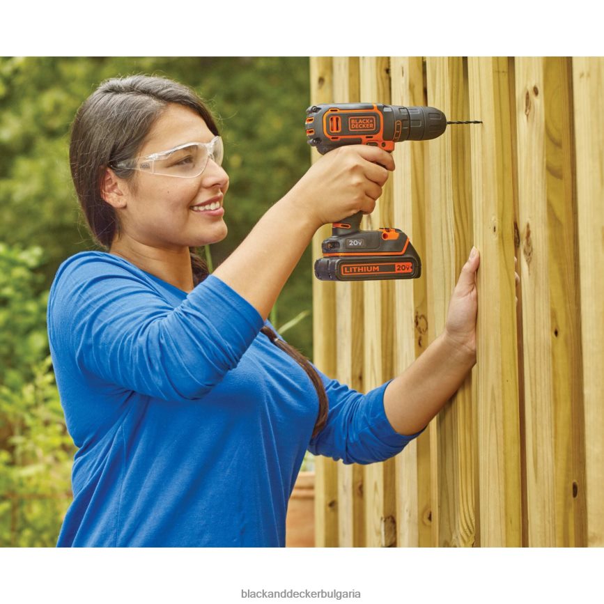 инструменти бг BLACK+DECKER 20v max акумулаторна бормашина/винтоверт V8R6ZD521