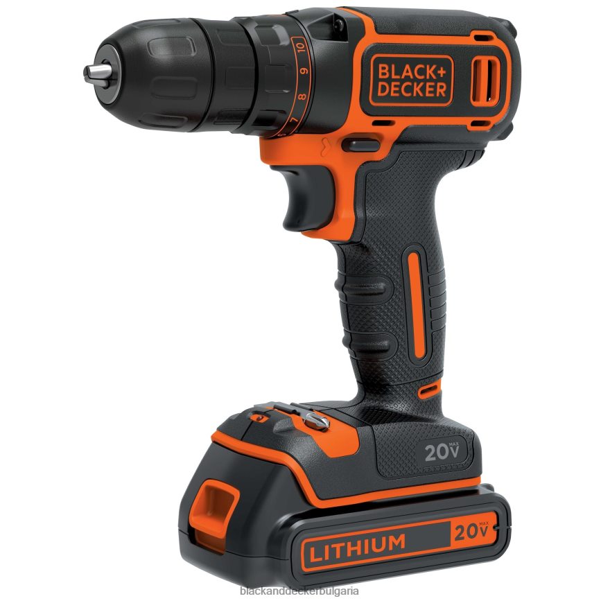 инструменти бг BLACK+DECKER 20v max акумулаторна бормашина/винтоверт V8R6ZD521