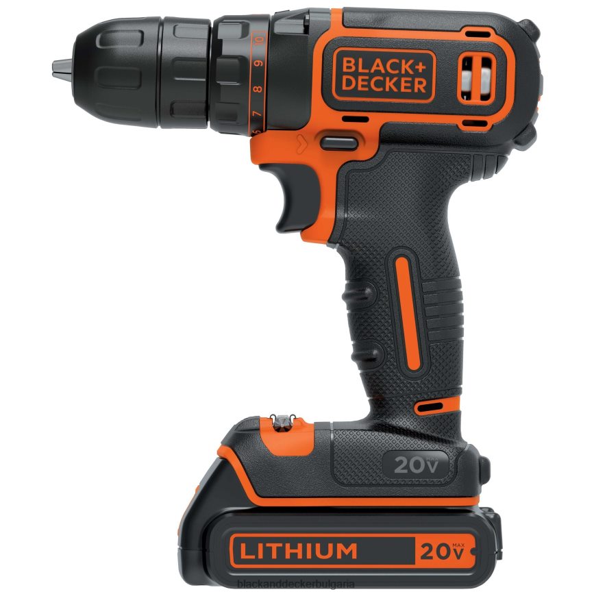 инструменти бг BLACK+DECKER 20v max акумулаторна бормашина/винтоверт V8R6ZD521