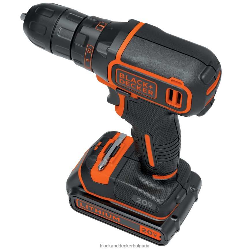инструменти бг BLACK+DECKER 20v max акумулаторна бормашина/винтоверт V8R6ZD521