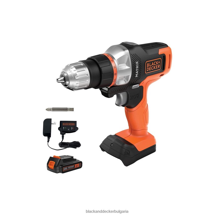 инструменти бг BLACK+DECKER 20v max матричен акумулаторен винтоверт V8R6ZD534