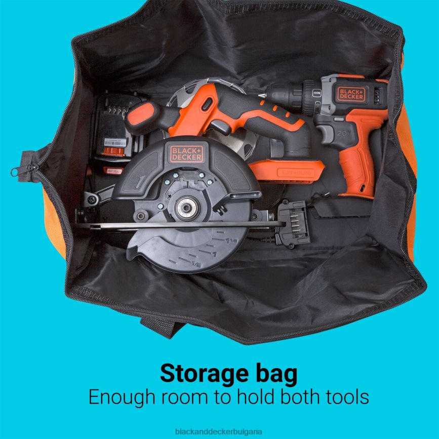 инструменти бг BLACK+DECKER Комбиниран комплект безжична бормашина/винтоверт за 20v max powerconnect циркулярен трион V8R6ZD539