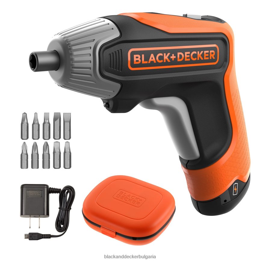 инструменти бг BLACK+DECKER 4v max акумулаторна отвертка с 1-инчови накрайници за отвертка V8R6ZD567