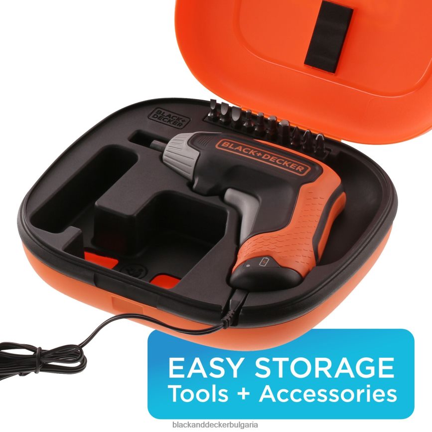 инструменти бг BLACK+DECKER 4v max акумулаторна отвертка с 1-инчови накрайници за отвертка V8R6ZD567