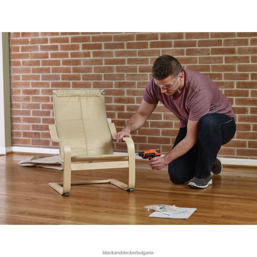 инструменти бг BLACK+DECKER 4v max акумулаторна отвертка с място за битове V8R6ZD560