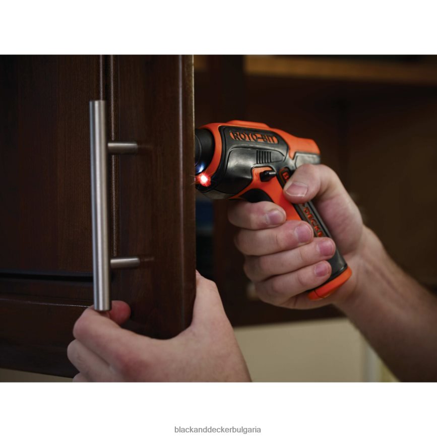 инструменти бг BLACK+DECKER 4v max акумулаторна отвертка с място за битове V8R6ZD560