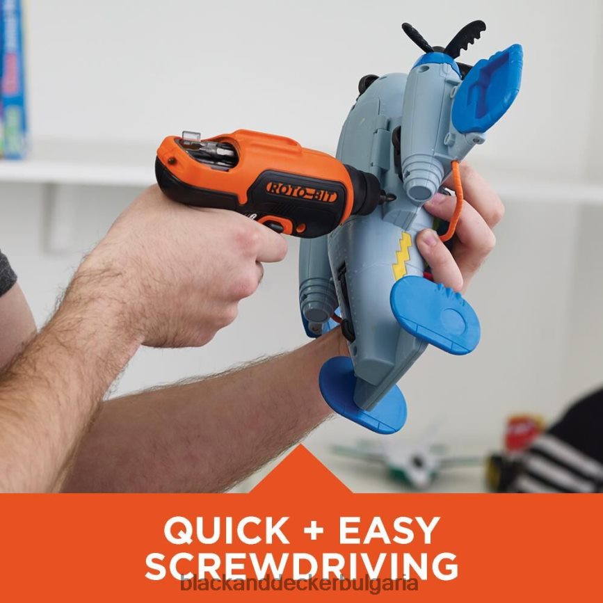 инструменти бг BLACK+DECKER 4v max акумулаторна отвертка с място за битове V8R6ZD560