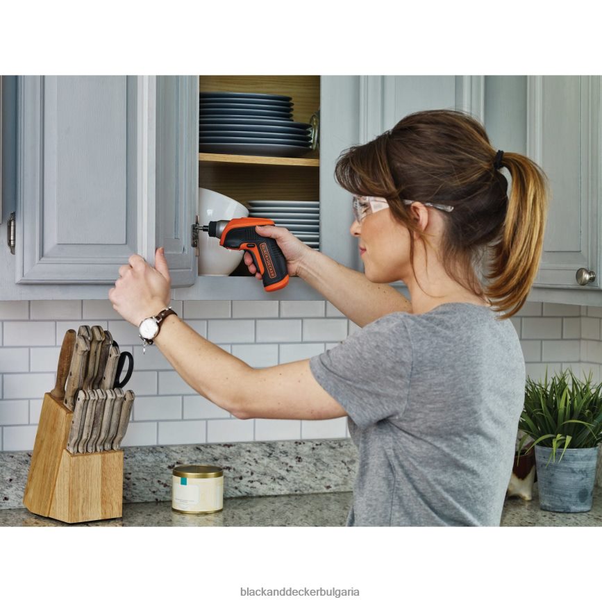 инструменти бг BLACK+DECKER 4v max акумулаторен винтоверт с led светлина V8R6ZD561