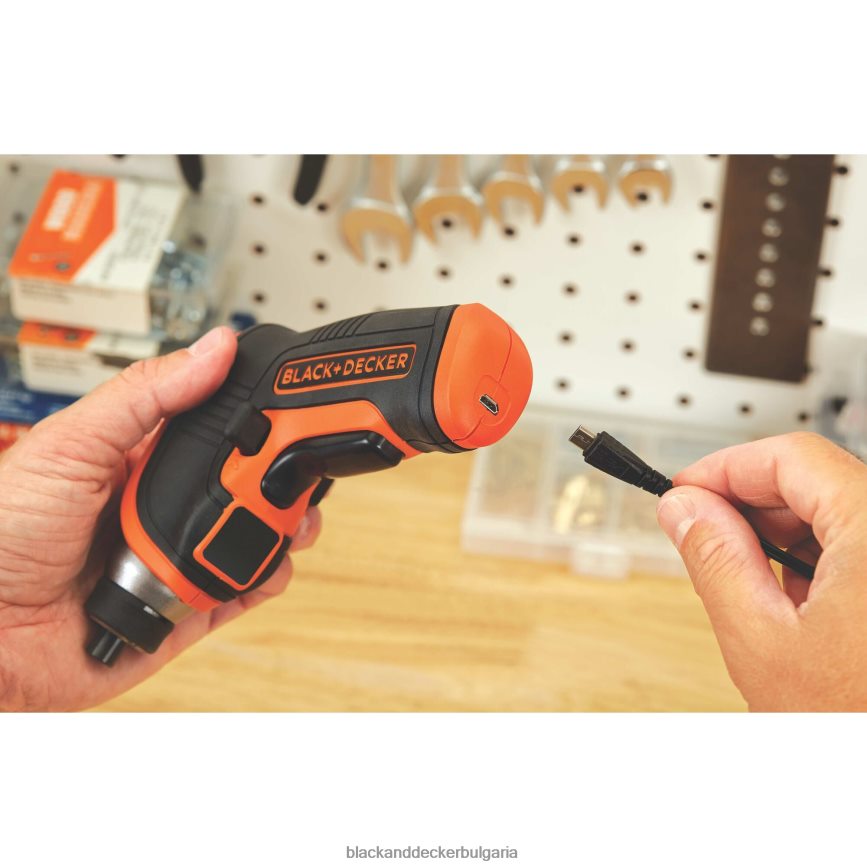 инструменти бг BLACK+DECKER 4v max акумулаторен винтоверт с led светлина V8R6ZD561