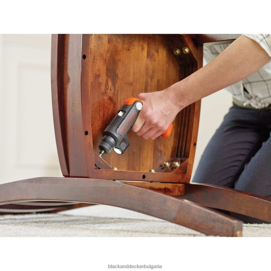 инструменти бг BLACK+DECKER 4v max акумулаторен винтоверт с led светлина V8R6ZD565