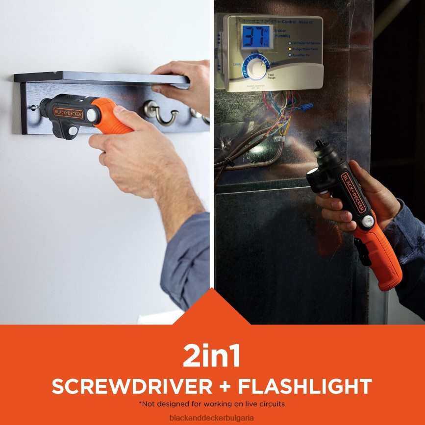 инструменти бг BLACK+DECKER 4v max акумулаторен винтоверт с led светлина V8R6ZD565