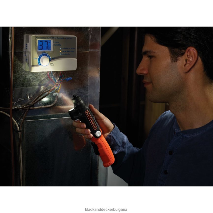 инструменти бг BLACK+DECKER 4v max акумулаторен винтоверт с led светлина V8R6ZD565