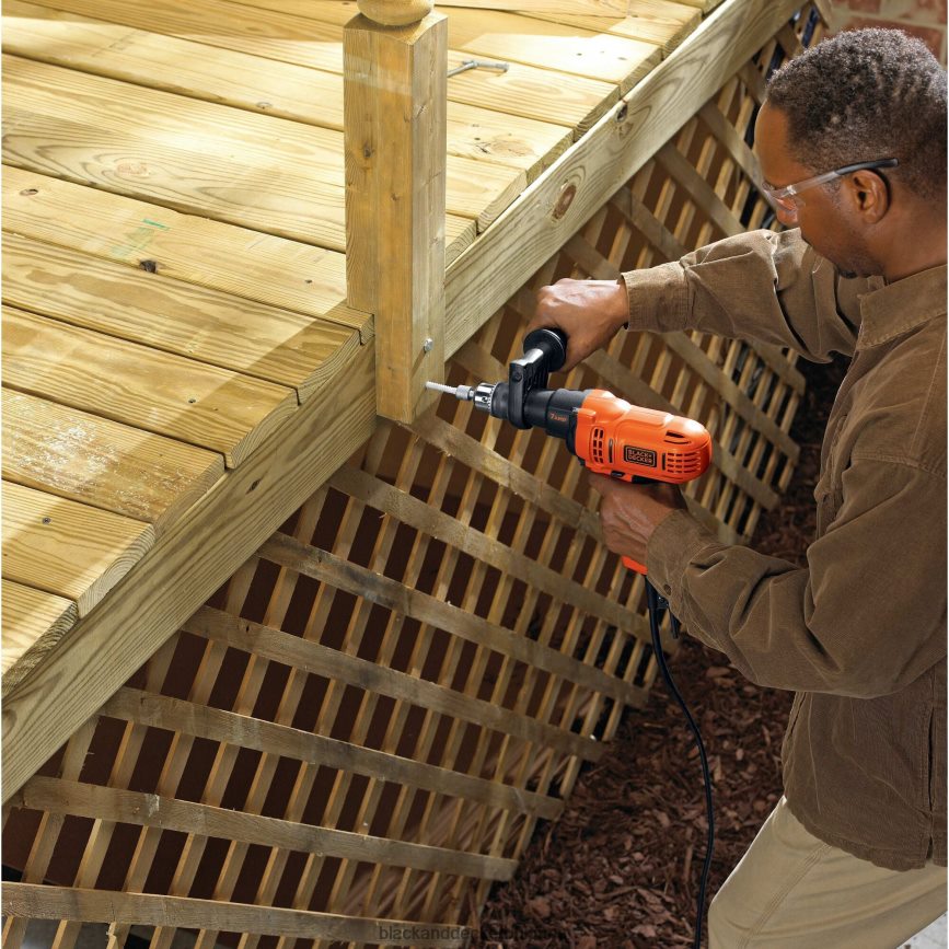 инструменти бг BLACK+DECKER 7,0 ампера 1/2 инча комплект електрическа бормашина/отвертка V8R6ZD573