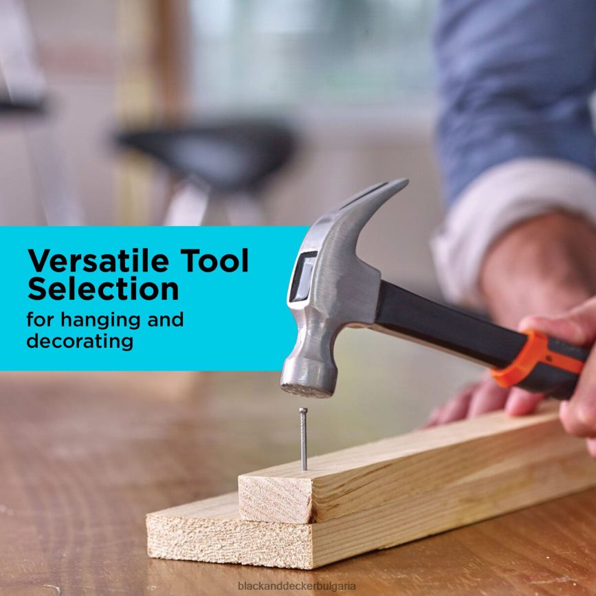 инструменти бг BLACK+DECKER 8v max готов за декориране проектен комплект включва акумулаторна бормашина и основни ръчни инструменти V8R6ZD558