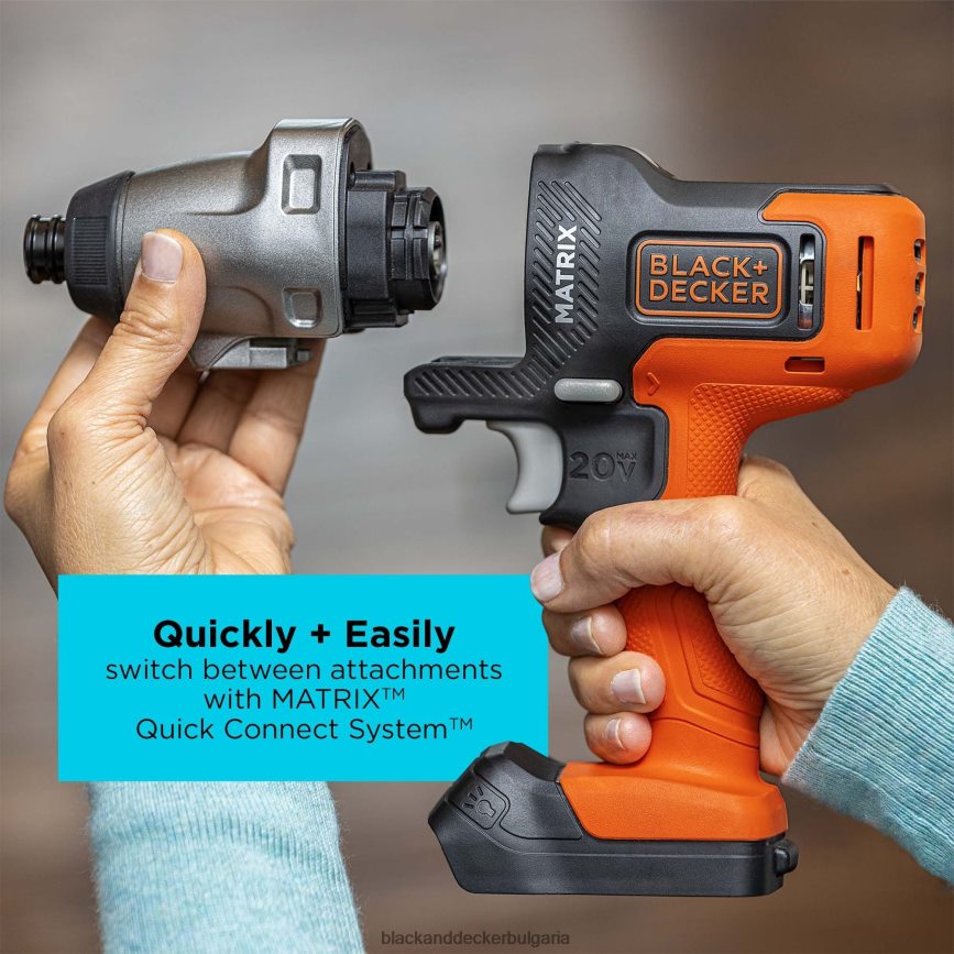 инструменти бг BLACK+DECKER приставка за многофункционални инструменти Matrix Impact с калъф за съхранение V8R6ZD580