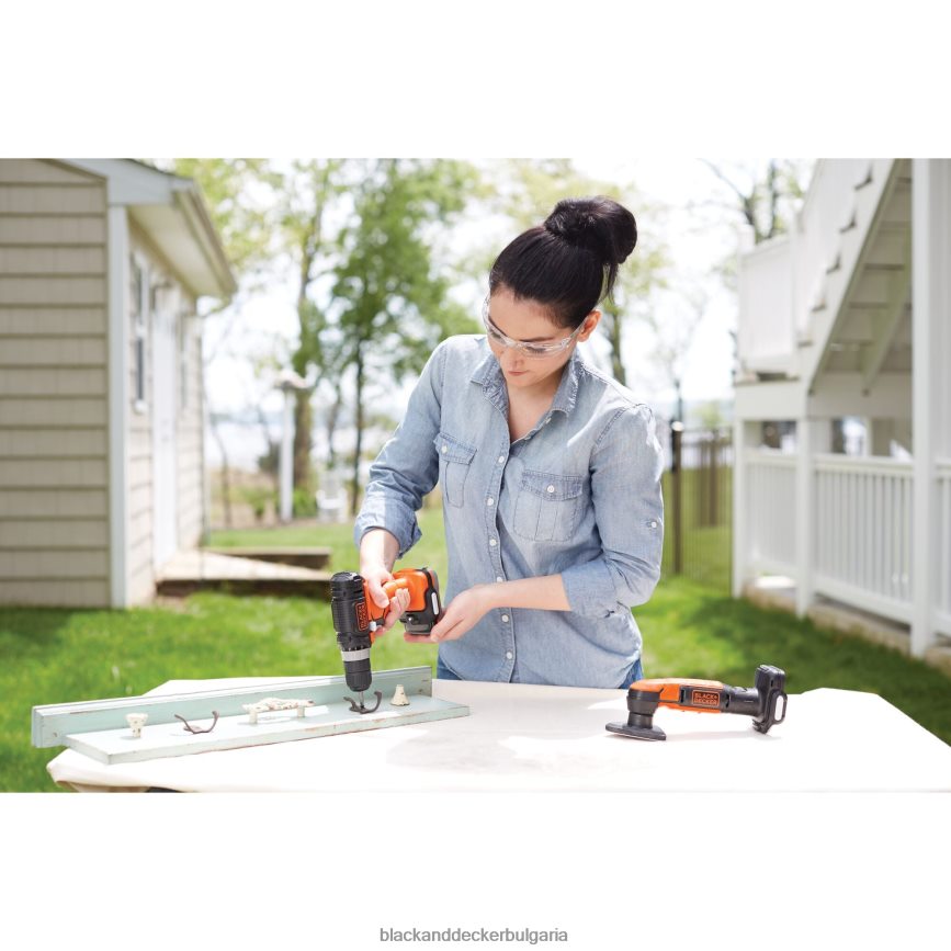 инструменти бг BLACK+DECKER gopak 12v max акумулаторна бормашина комбиниран комплект с 4 инструмента V8R6ZD586