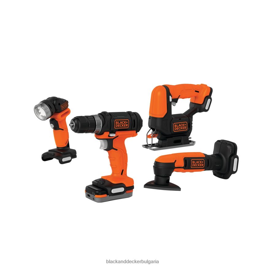 инструменти бг BLACK+DECKER gopak 12v max акумулаторна бормашина комбиниран комплект с 4 инструмента V8R6ZD586